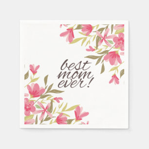Best mam Ever Moederdag Napkin Servet