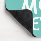 Best mam Ever Moederdag Typografie | Mousepad Muismat (Hoek)
