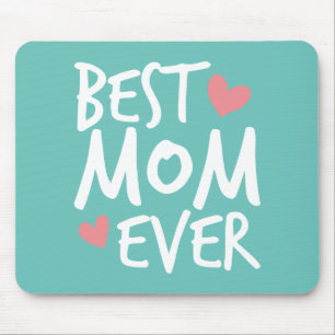 Best mam Ever Moederdag Typografie Mousepad Muismat