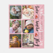 Best mam Ever Photo Collage Fleece Deken (Voorkant)
