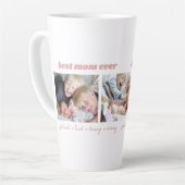 Best mam Ever Photo Collage Latte Mok (Linkerhoek)
