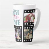 Best mam Ever Photo Collage Latte Mok (Rechterhoek)