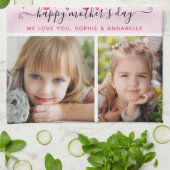 Best mam Ever Photo Moederdag Theedoek (Gevouwen)