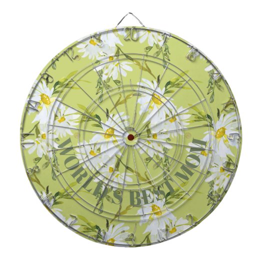 Best Mam Floral Botanical Daisy Dartboard Dartbord (Voorkant)
