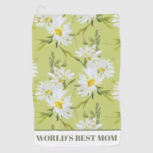 Best Mam Floral Botanical Daisy Golfhanddoek (Voorkant)