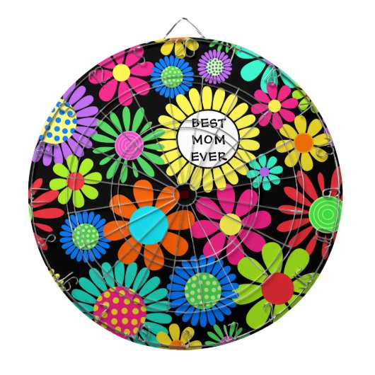 Best mam Floral Pattern Dartbord (Voorkant)