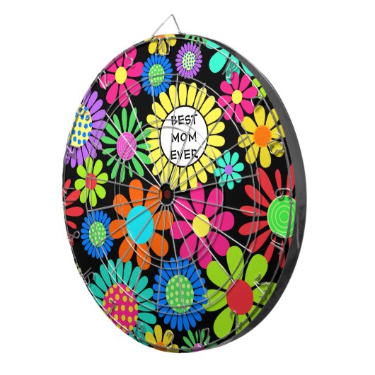 Best mam Floral Pattern Dartbord (Voorkant Rechts)