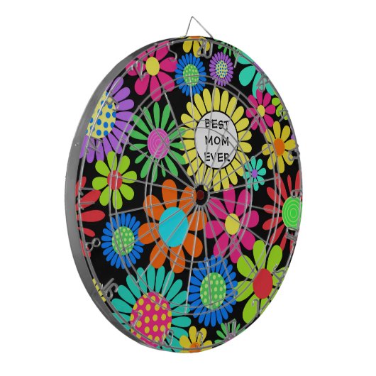 Best mam Floral Pattern Dartbord (Voorkant Links)