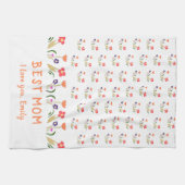 Best mam Flower Pattern Drawing Moeder Day Theedoek (Horizontaal)