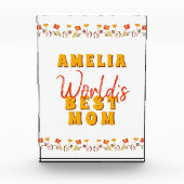 Best Mam Flowers Floral Moederdag Fotoblokken (Voorkant)