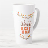 Best Mam Flowers Floral Moederdag Latte Mok (Rechterhoek)