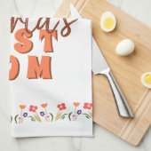 Best Mam Flowers Floral Moederdag Theedoek (Quarter Fold)