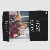 Best mam Foto Pro Moederdag Golf Towel Golfhanddoek (Horizontaal)