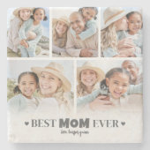 Best mam foto stenen onderzetter (Voorkant)