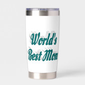 Best mam green text geïsoleerde drinkbeker (Achterkant)