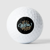 Best mam in Word Art Golfballen (Voorkant)