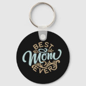 Best mam in Word Art Sleutelhanger (Voorkant)