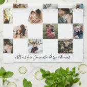 Best mam Keepslag Black & White Insta Foto Theedoek (Gevouwen)