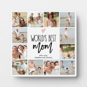 Best mam ooit 12 Photo Collage Plaque Fotoplaat