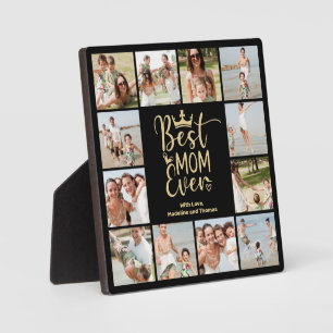 Best mam ooit 12 Photo Collage Plaque Fotoplaat