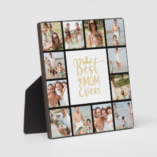 Best mam ooit 12 Photo Collage Plaque Fotoplaat