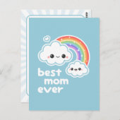 Best mam ooit briefkaart (Voorkant / Achterkant)