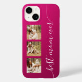 Best mam ooit Foto Afbeelding Elegant Script Pink Case-Mate iPhone Case (Achterkant)
