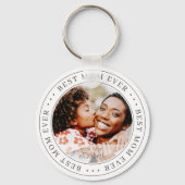 Best mam ooit - Klassieke Eenvoudige foto Sleutelhanger (Achterkant)