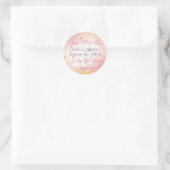 Best mam ooit Modern Script Keepomwille Moederdag Ronde Sticker (Tas)