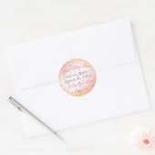 Best mam ooit Modern Script Keepomwille Moederdag Ronde Sticker (Envelop)