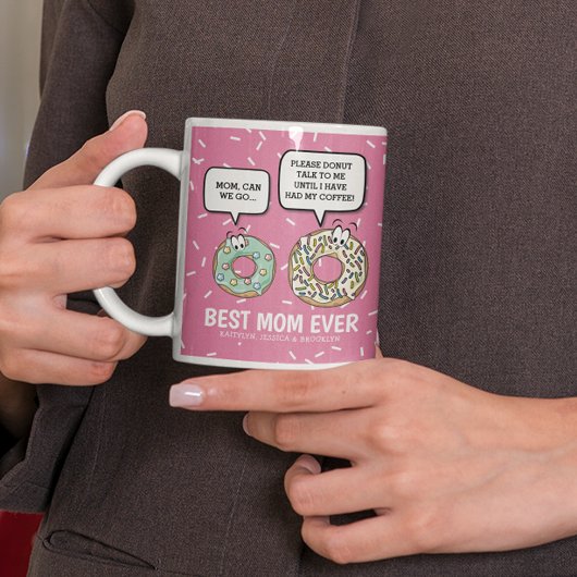 Best mam ooit | Mok Donut Humor Coffee