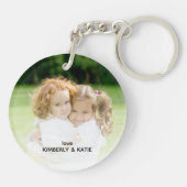 Best mam ooit naam foto White Sleutelhanger (Achterkant)