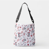 Best mam Penguin kerstpatroon Crossbody Tas (Voorkant)