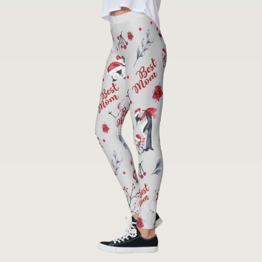 Best mam Penguin kerstpatroon Leggings (Links)