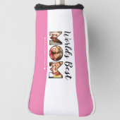 Best Mam Quote 3 Foto Collage Names Pink Golfheadcover (Draai 90)