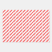 Best mam Red and White Wrapping Paper Sheets (Voorkant 2)