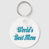 Best mam sky blue text sleutelhanger (Voorkant)