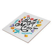 Best mam Tegel Trivet Tegeltje (Zijkant)