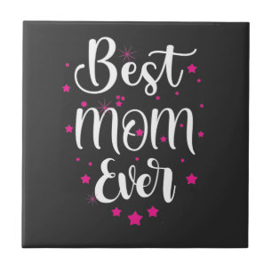 Best mam Text en Little Stars Tegeltje