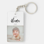 Best Mama Ever Custom Photo Sleutelhanger voor moe (achterkant)