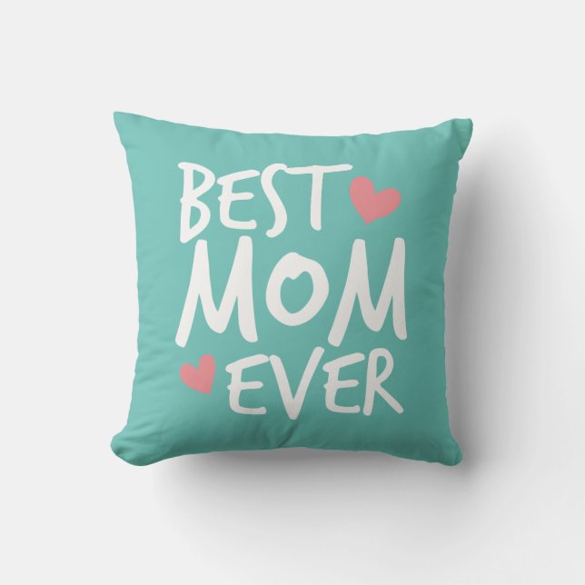 Best mama Ever Moederdag Typography Sierkussen (Voorkant)