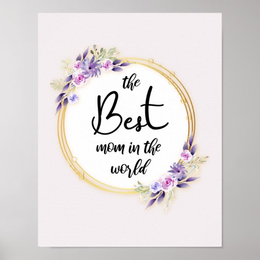 Best mama Happy Moederdag Poster (Voorkant)