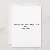 Best mama Photo Collage Birthday Flat Kaart (Achterkant)