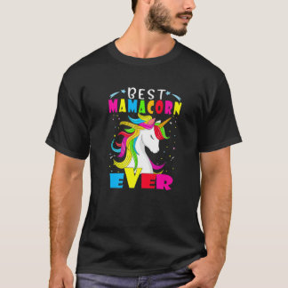 Best Mamacorn Ever Unicorn Costume Mom Mother's Da T-shirt