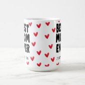 Best Maman Ever Kids Noms Fête des Mères Café Mug (Centre)