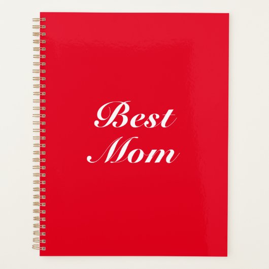 Best maman red classic script elegant stylish cute (Devant)
