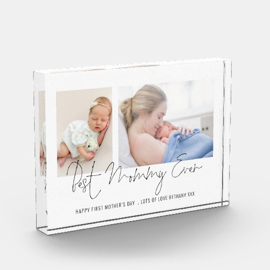 Best mammie ooit 2 Foto's Script 1st Moederdag (Links)