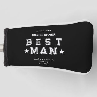 Best Man Appreciation Gift Black Golfheadcover