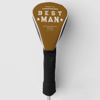 Best Man Appreciation Gift Brown Golfheadcover