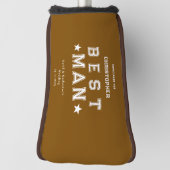 Best Man Appreciation Gift Brown Golfheadcover (Draai 90)